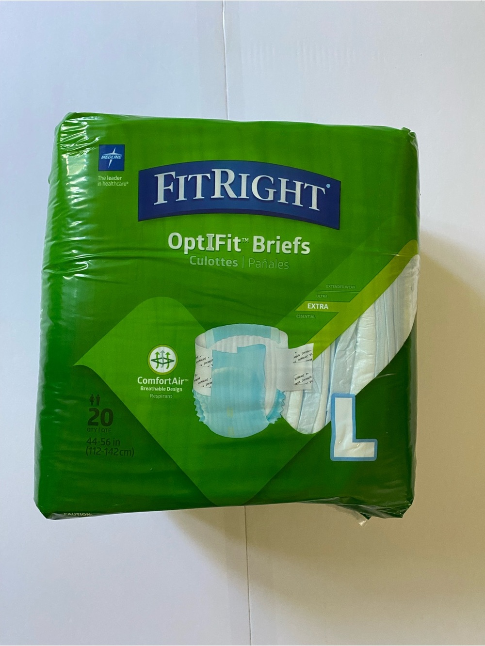 MedLine FitRight OptiFit Brief Adult Diaper Size L